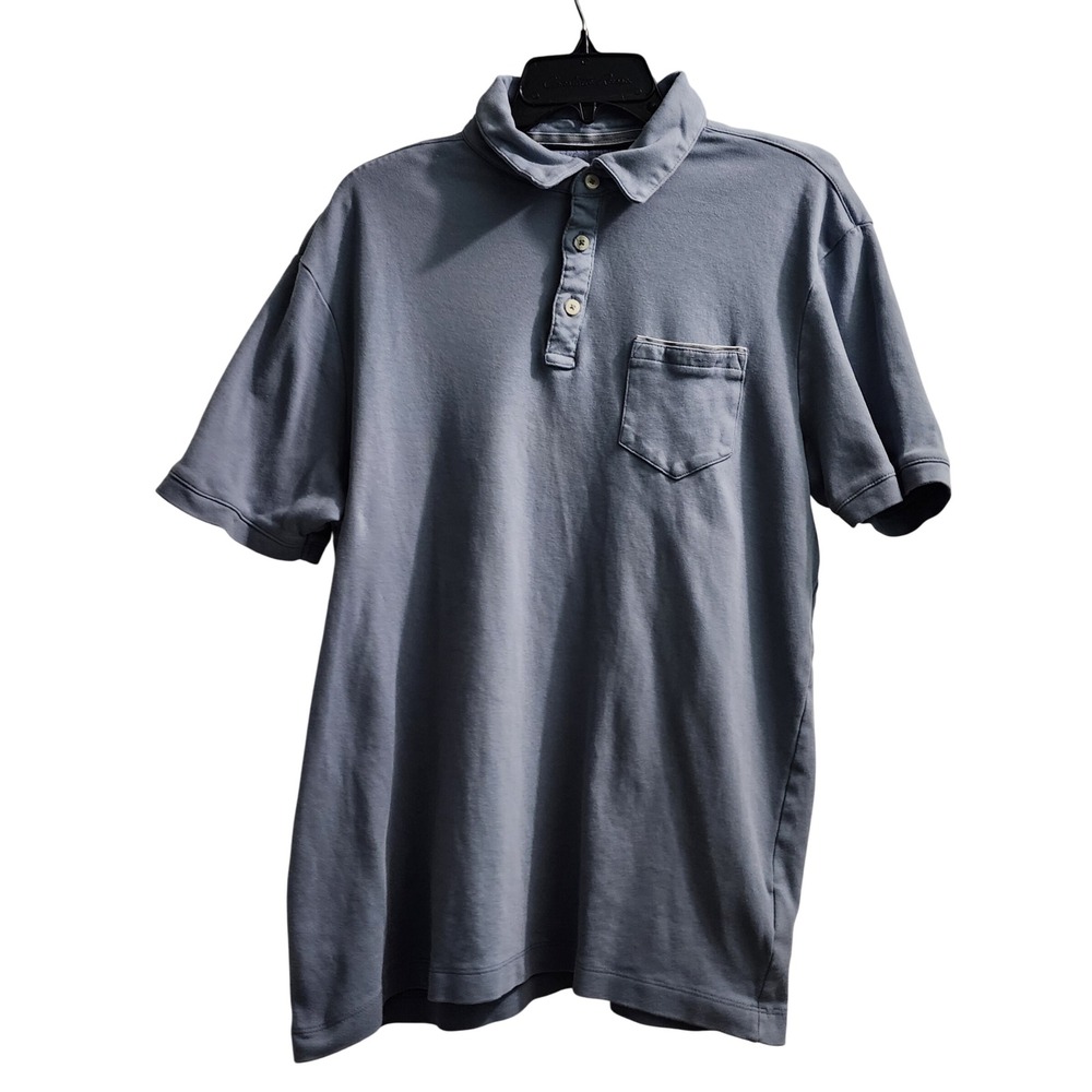 Tahari Polo Shirt Cotton Short Sleeve Casual Pocket Tee Top Men's Large